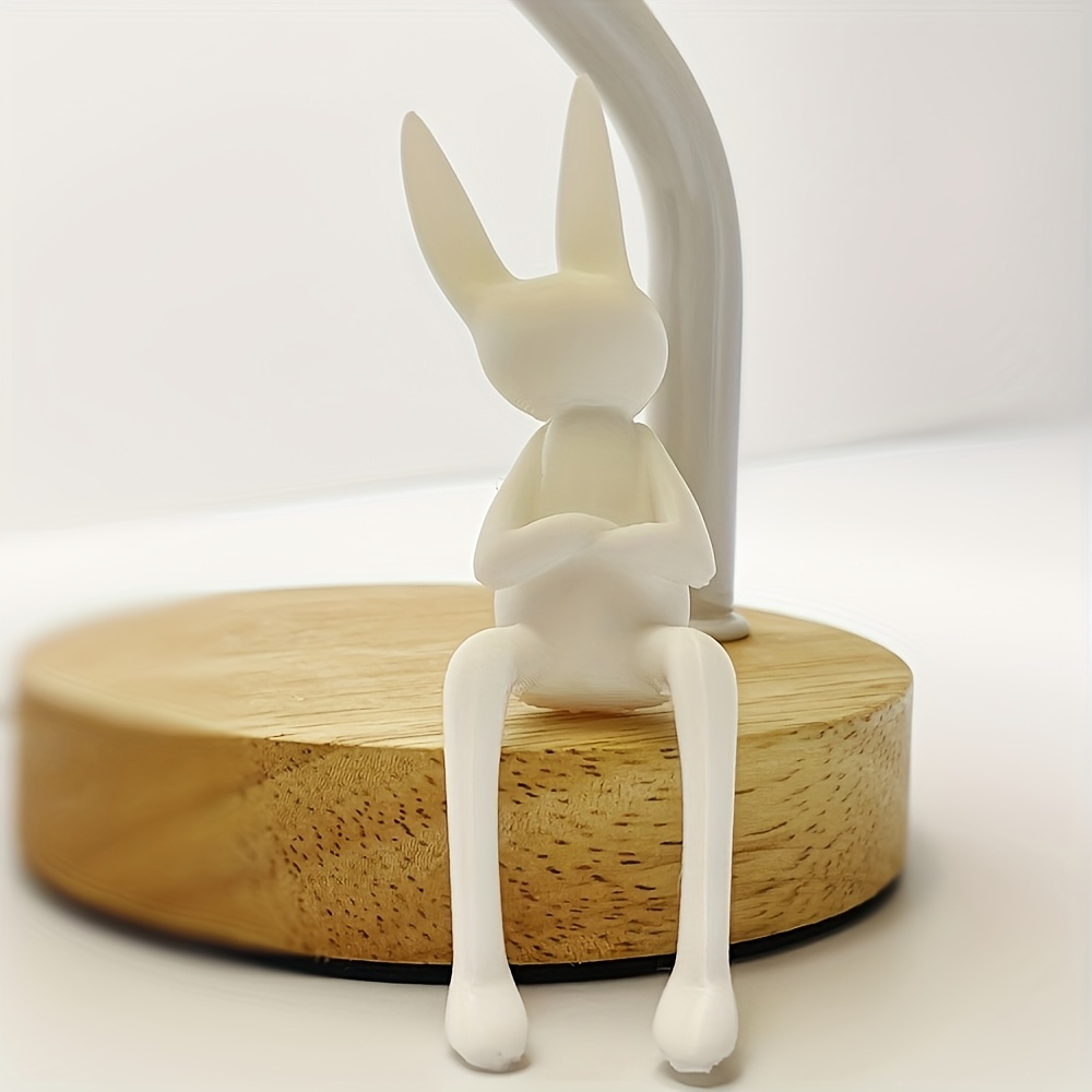 Office Furniture Set - 2-Piece Set of White Sitting Bunny