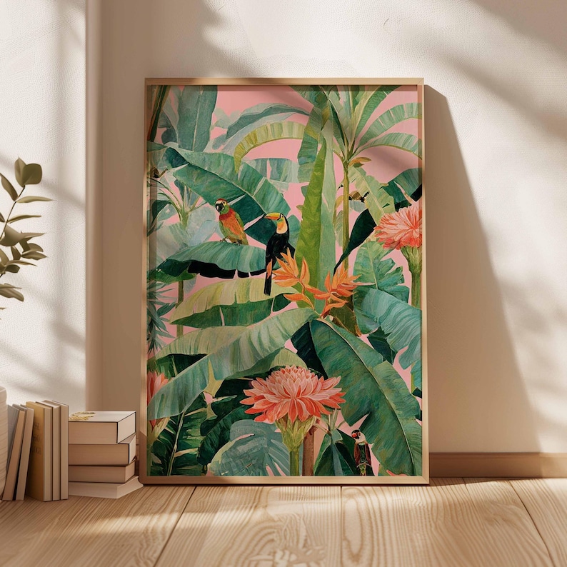 1pc Retro Tropical Canvas Post - Office Furniture Home 评论和价格