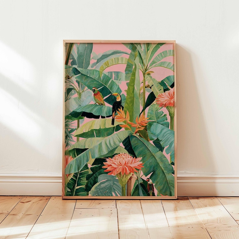1pc Retro Tropical Canvas Post - Office Furniture Home 评论和价格