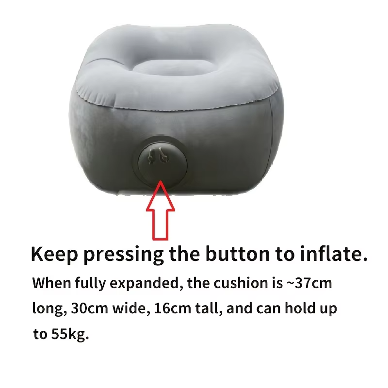 Inflatable Footrest Pillow PVC - Office Footrest Cushion 评论和价格