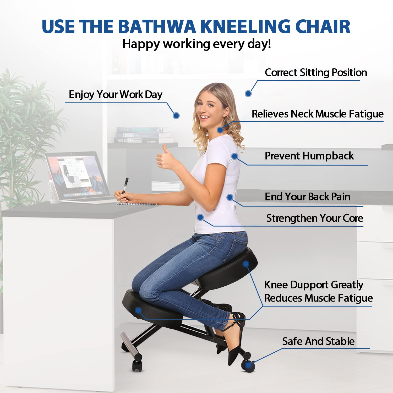 Kneeling Chair Ergonomic for O - Office Furniture Home 评论和价格