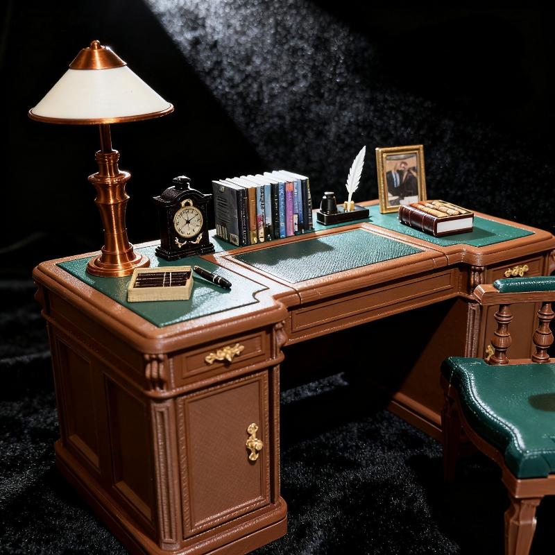 1:12 Scale Dollhouse Mini Vint - Office Furniture Set 评论和价格
