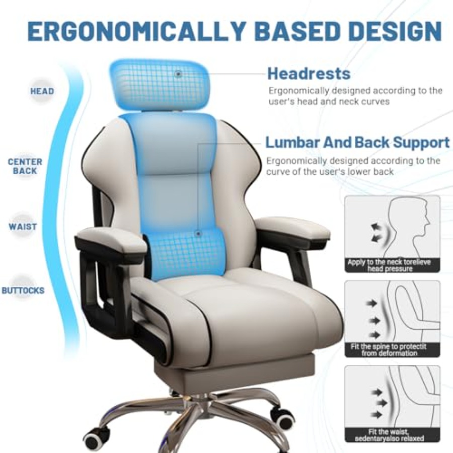 Home office desk chair: PU lea - Office Footrest Cushion 评论和价格