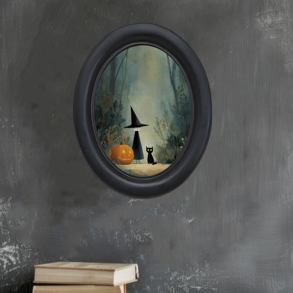 A 3D Vintage Halloween Witch a - Office Furniture Home 评论和价格