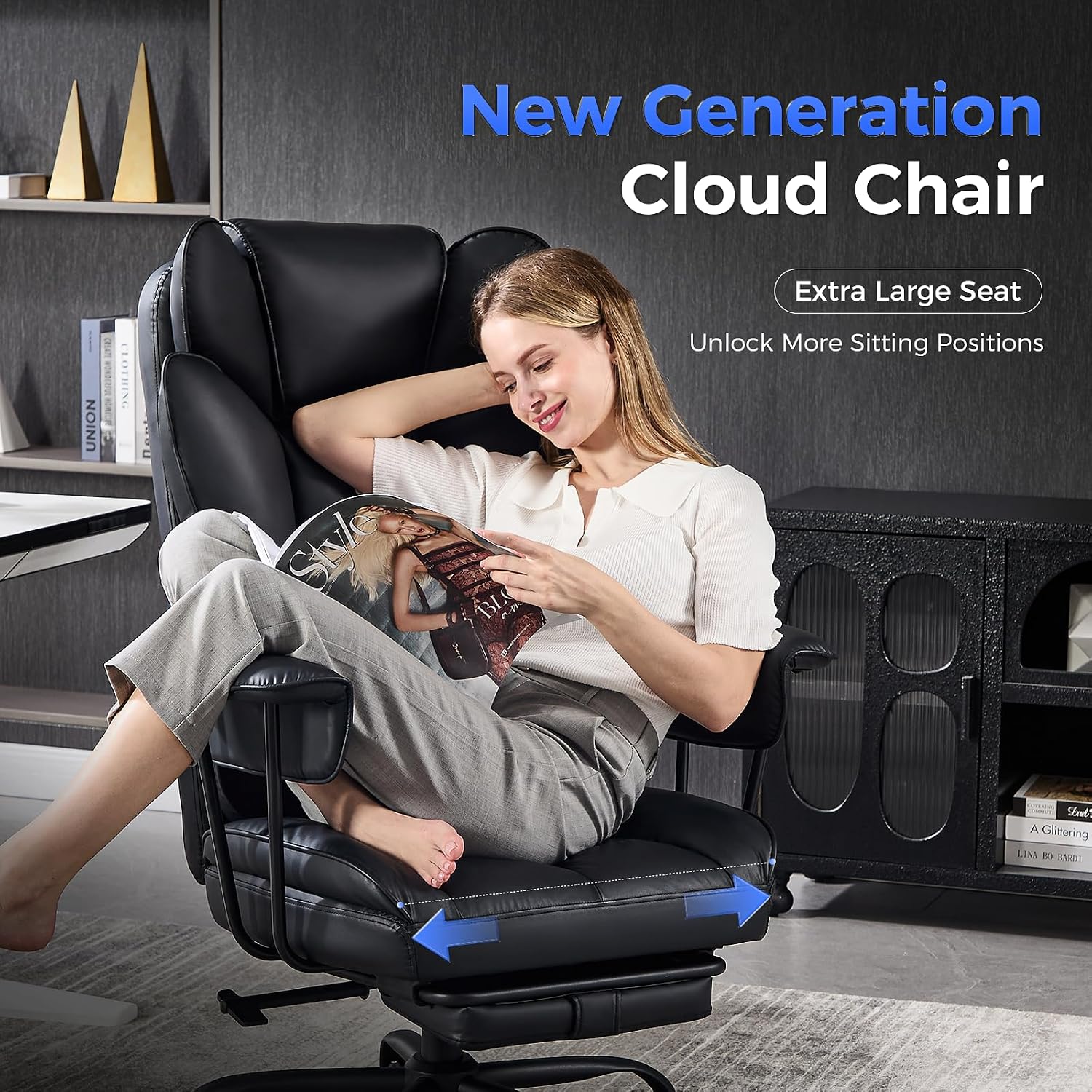 Big and Tall Office Chair, Rec - Office Footrest Cushion 评论和价格
