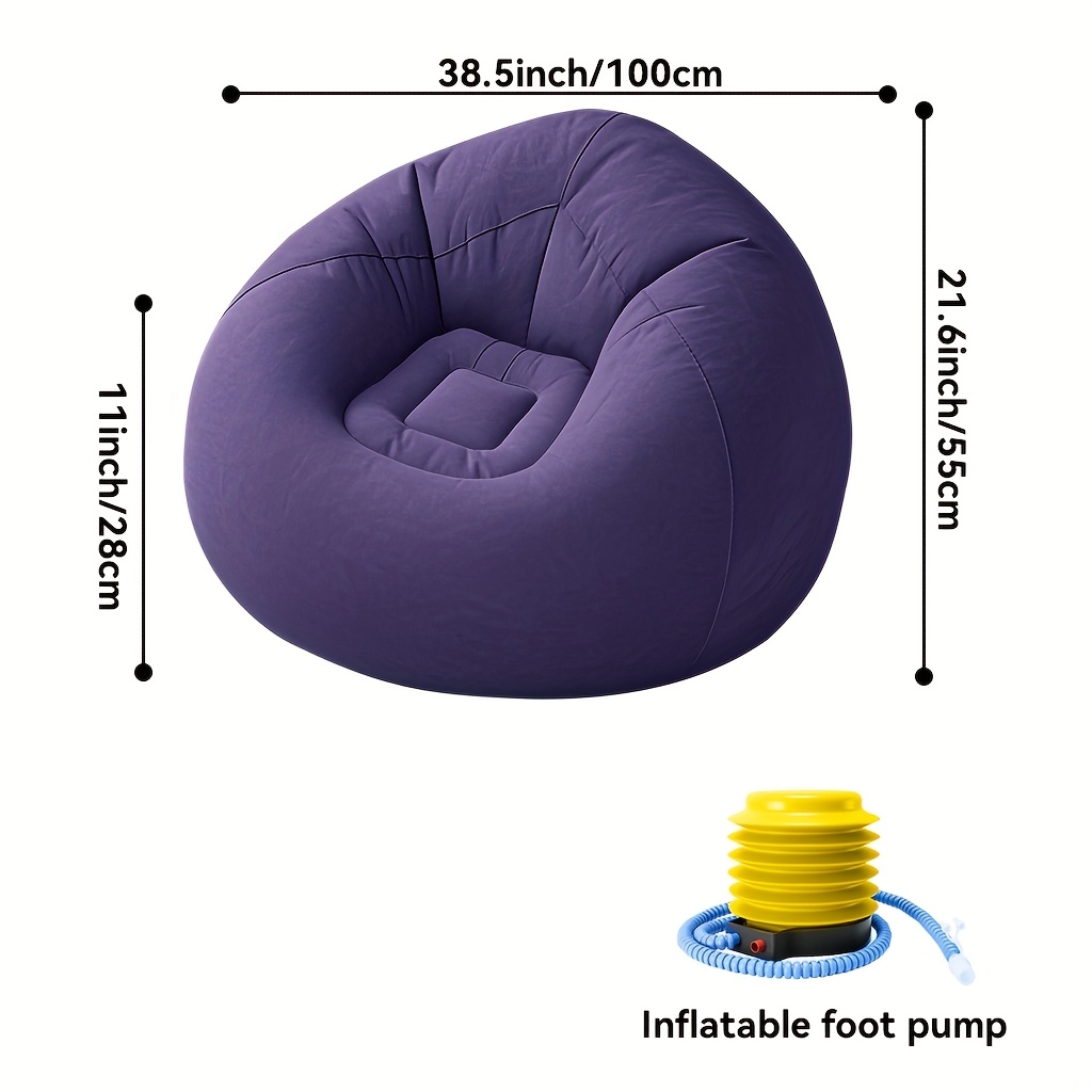 Set of 1 Inflatable Bean Bag C - Office Furniture Set 评论和价格