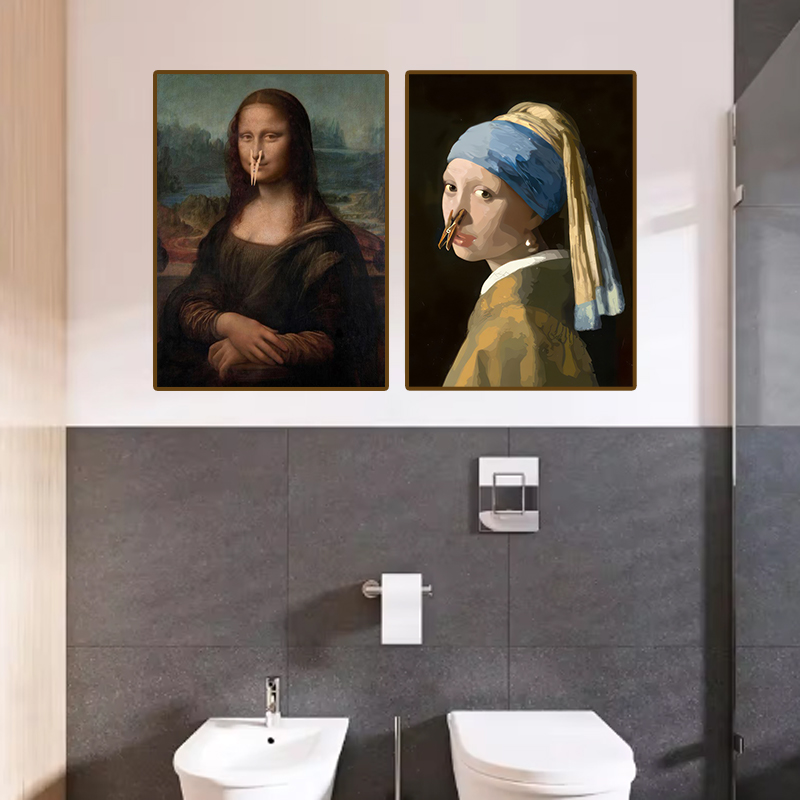 1pc Funny Abstract Bathroom To - Office Furniture Home 评论和价格