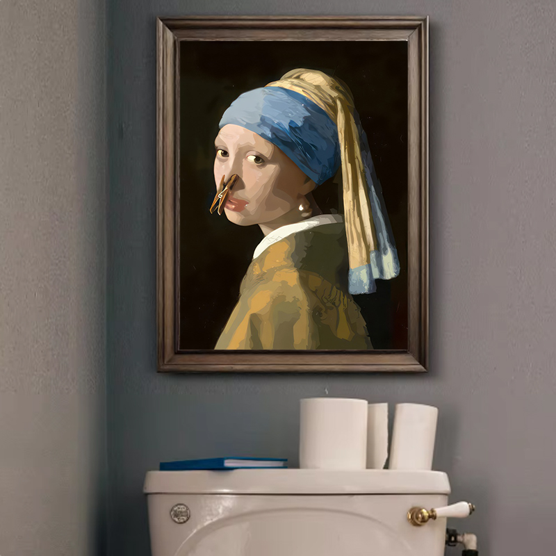 1pc Funny Abstract Bathroom To - Office Furniture Home 评论和价格