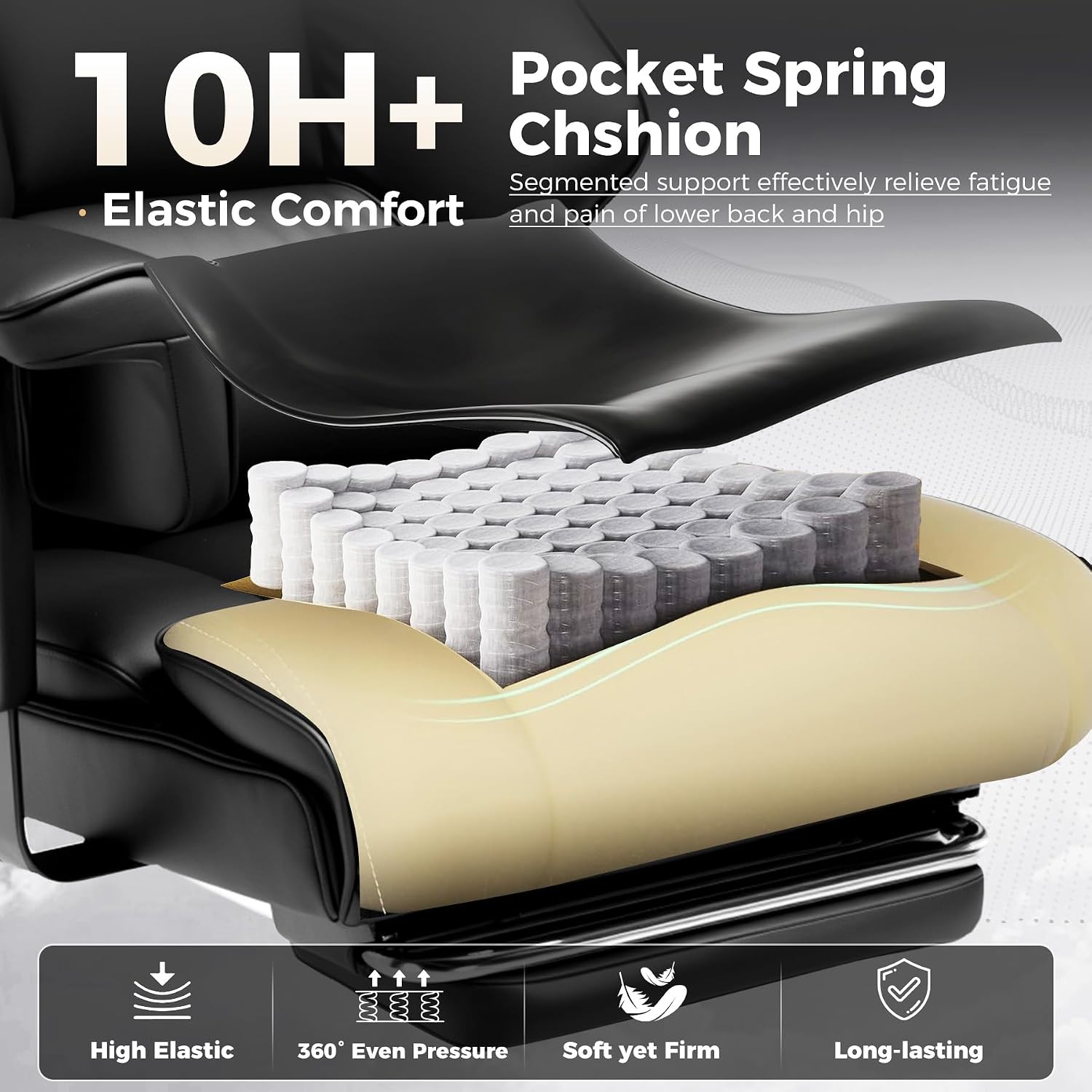 Big & Tall Gaming Chair 400lbs - Office Footrest Cushion 评论和价格