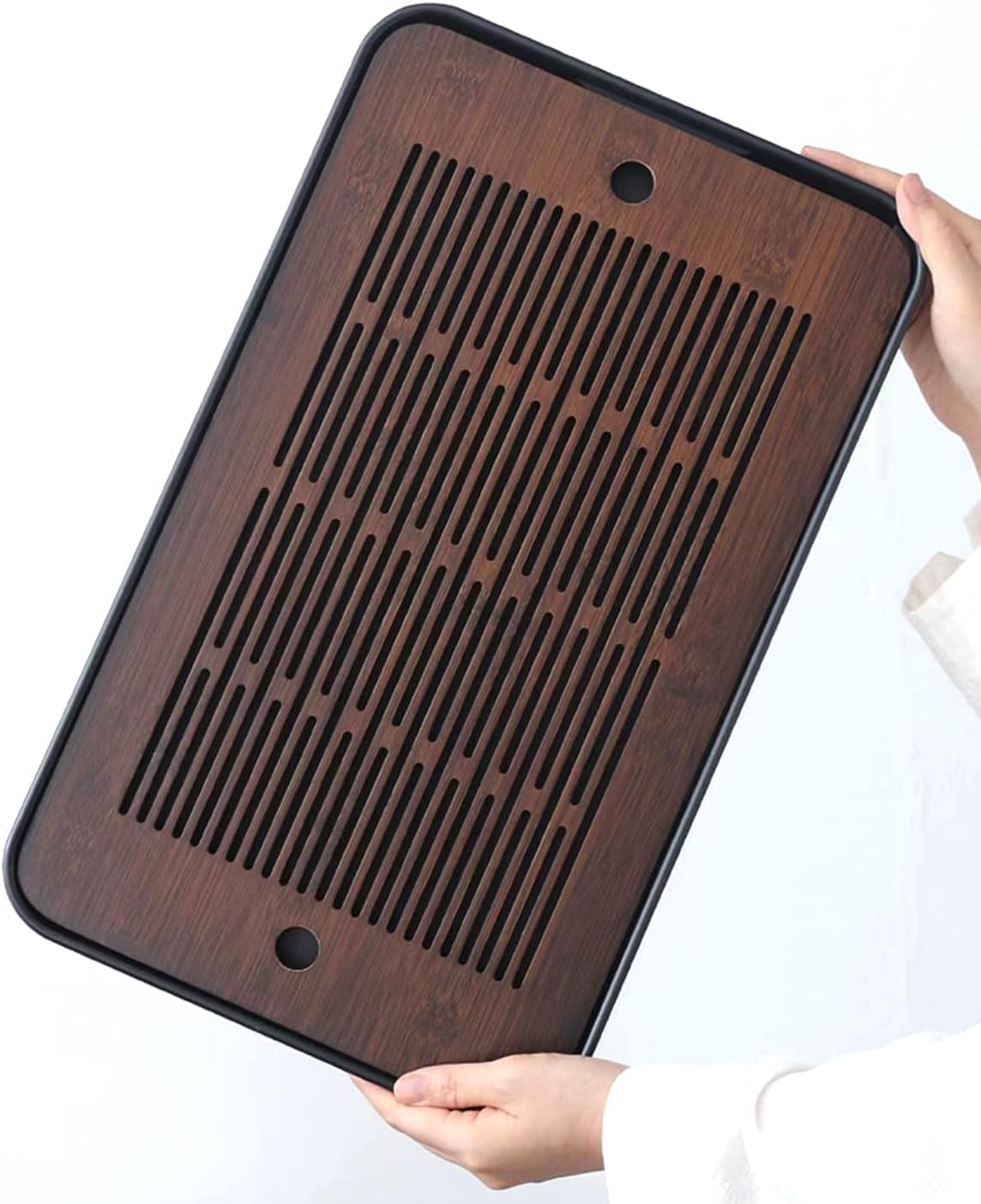 Natural Bamboo Tea Tray with H - Office Furniture Set 评论和价格